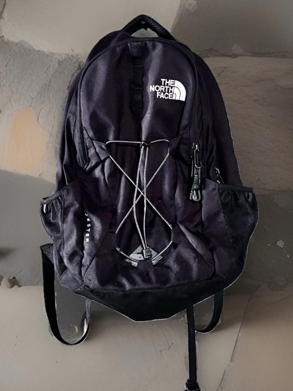 The North Face Jester Backpack School Laptop Black Active Outdoors Well Loved